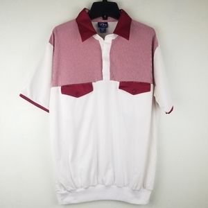 Vintage The Pro By Block Red White Tee Shirt